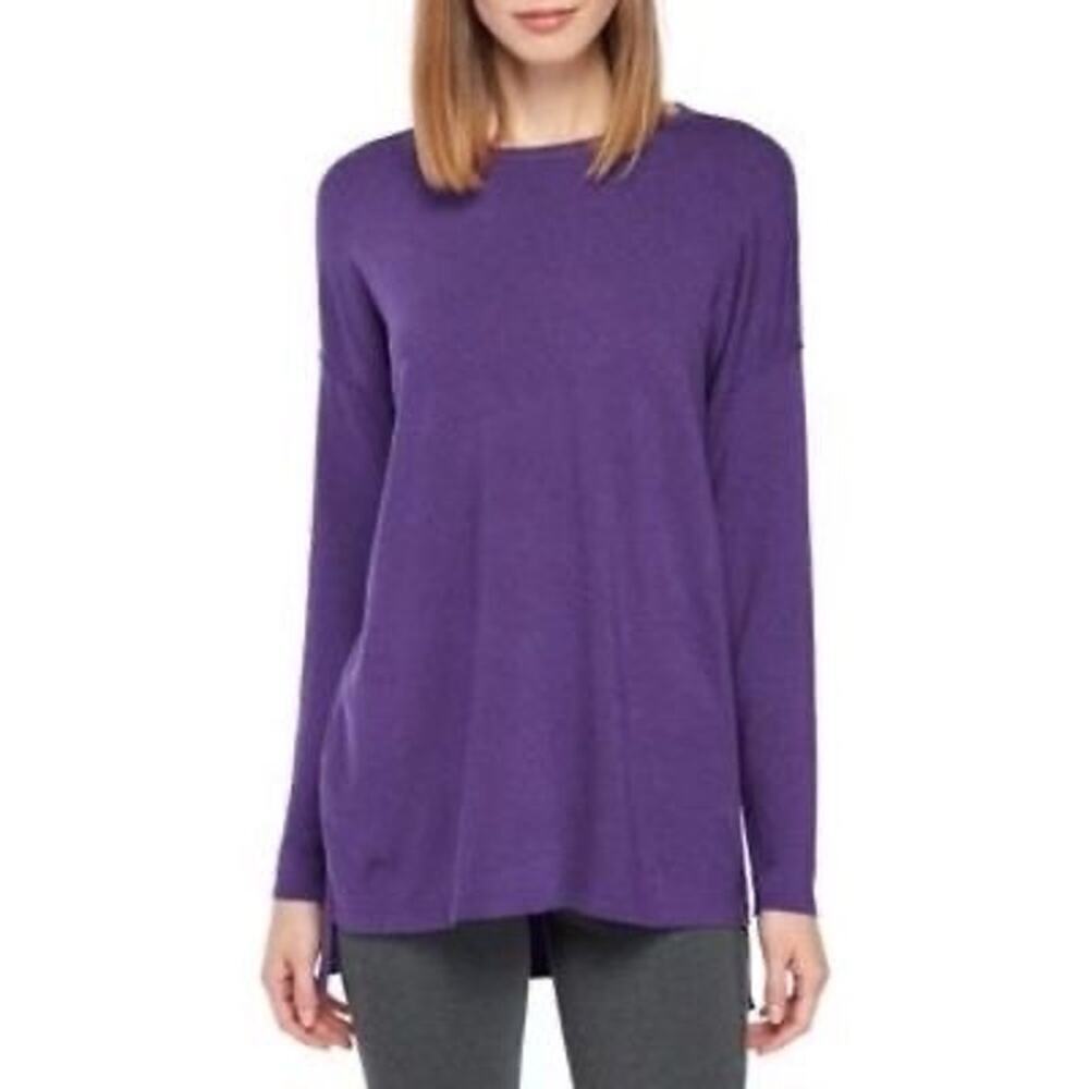 NWT Eileen Fisher Ultraviolet Lightweight Cozy Tencel Stretch Sweater Size Large